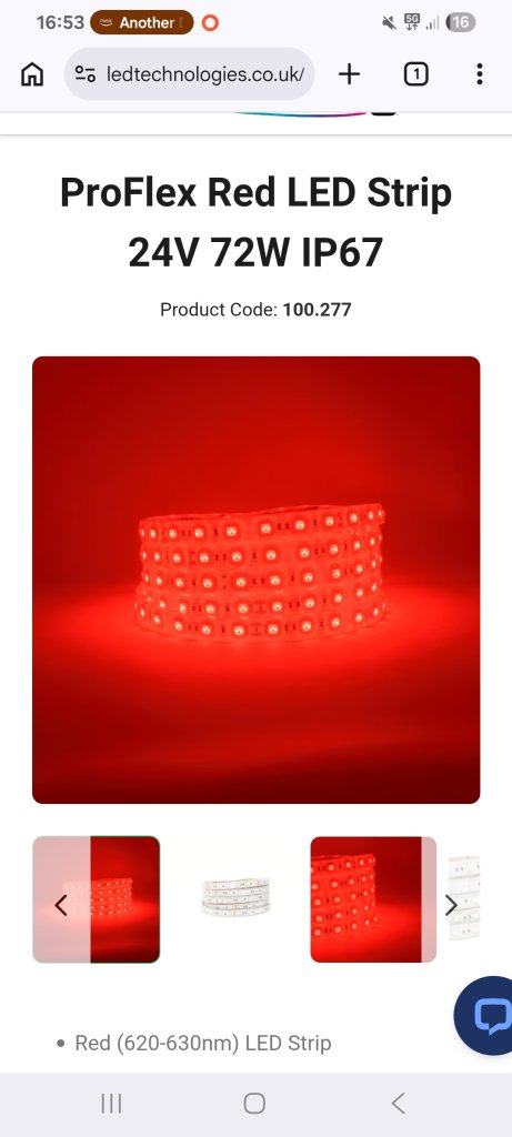 Led technologies red Led strip light