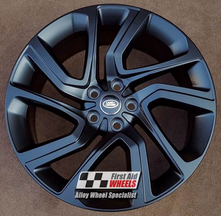 RANGE ROVER SPORT HSE DYNAMIC 4x 21'' GENUINE 5085 SATIN BLACK ALLOY WHEELS S538BS4