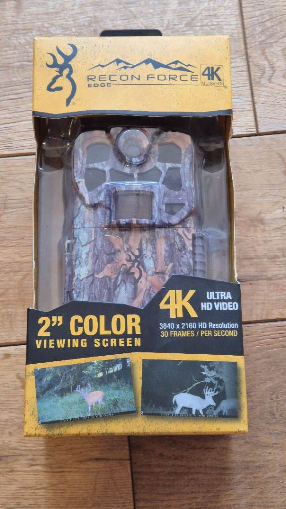 Browning Recon Force Edge 4K Trail Camera with 32GB SD Card – NEW