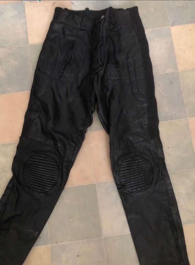 Ladies leather motorcycle trousers 