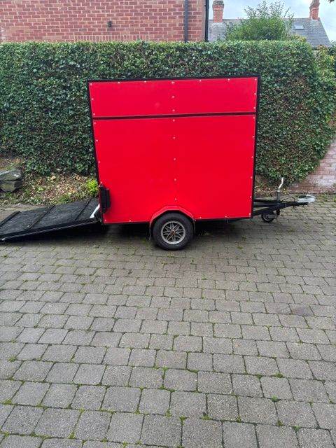 6ft long X 4ft wide Box Trailer. 5ft tall