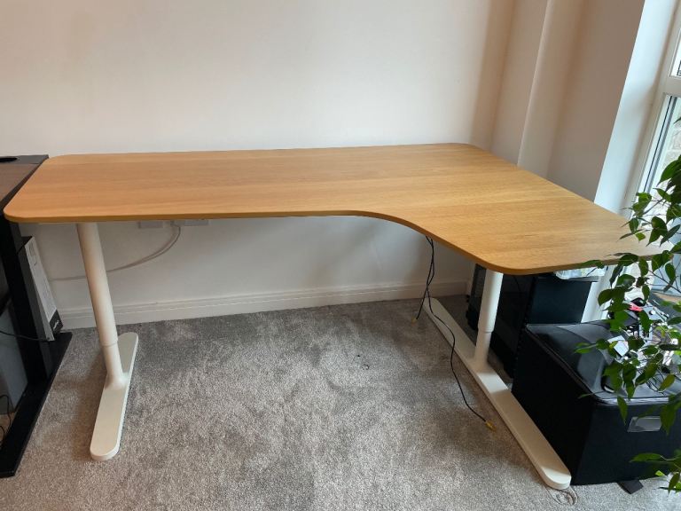 IKEA Bekant light oak corner desk