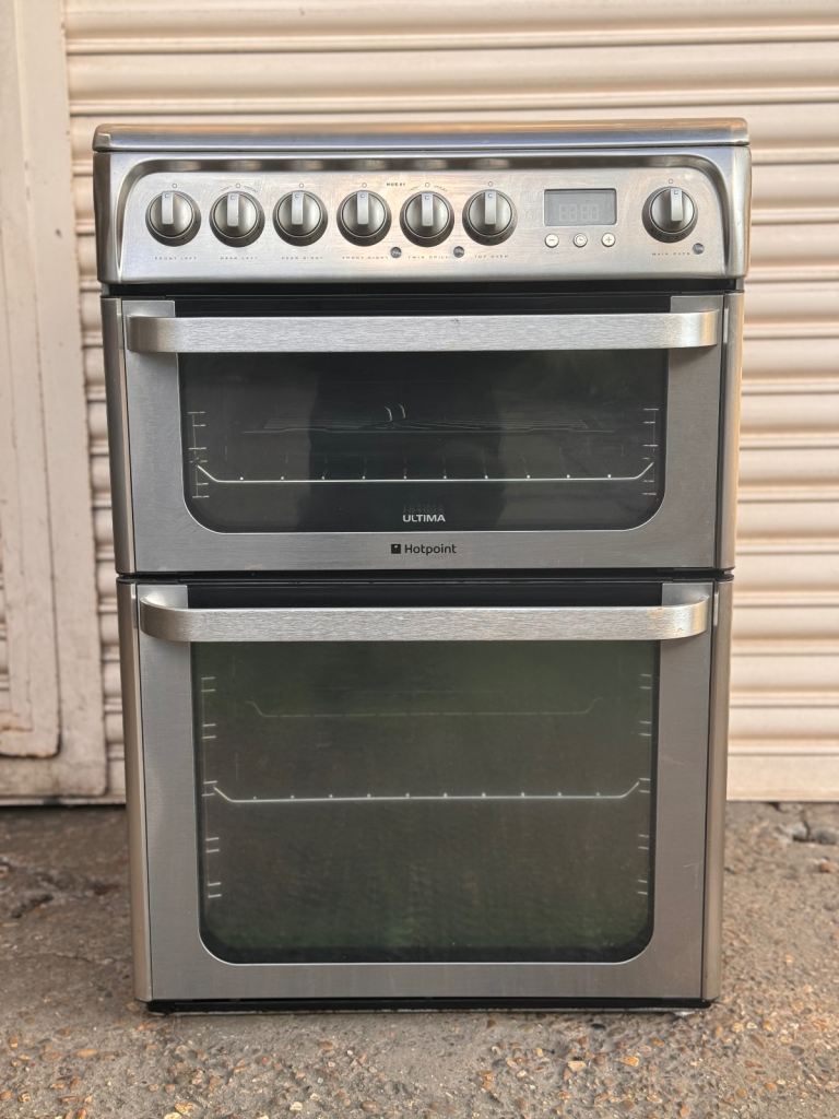 Hotpoint electric cooker 60cm ceramic double oven 3 months warranty