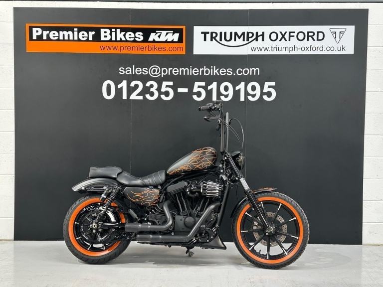 GORGEOUS LOW MILEAGE 2017/67 HARLEY-DAVIDSON SPORTSTER XL883N IRON MOTORCYCLE 