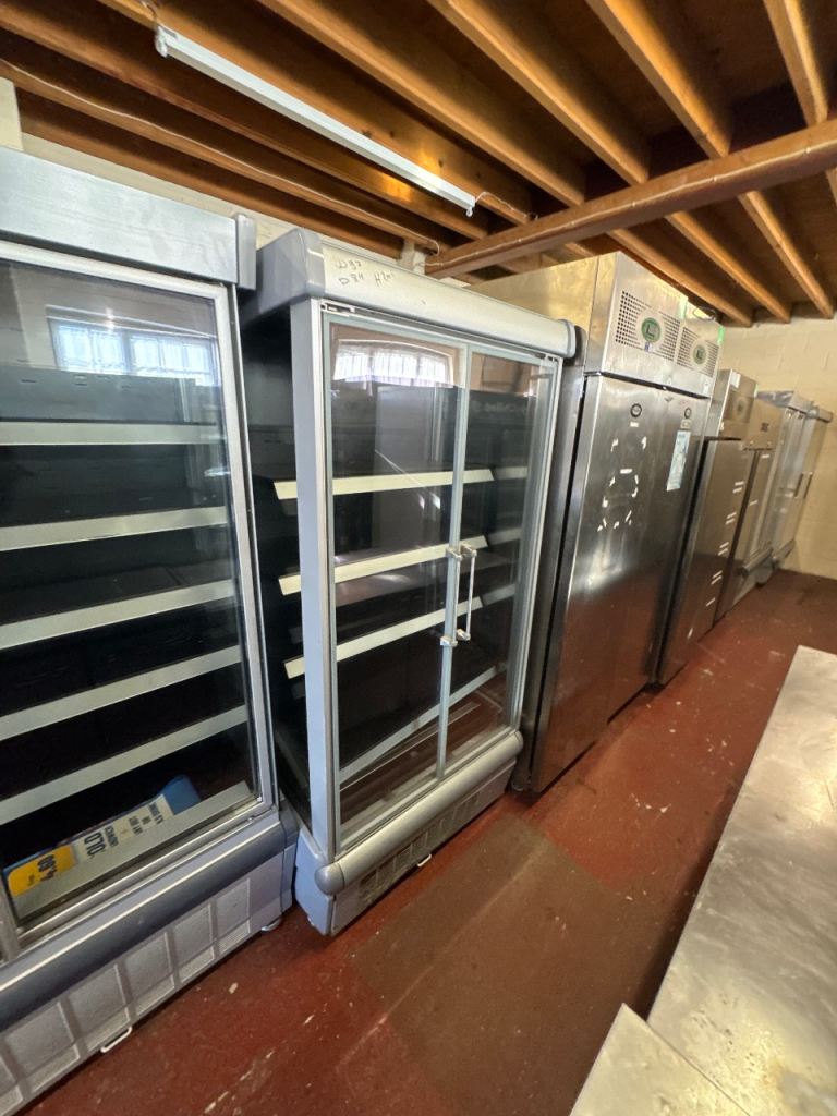 Commercial double door display fridge cafe shop restaurant 