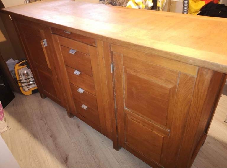 Solid oak sideboard