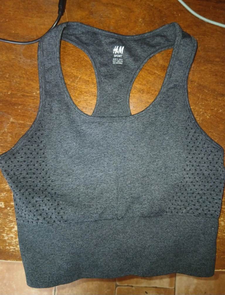 Womens grey H&M sports bra