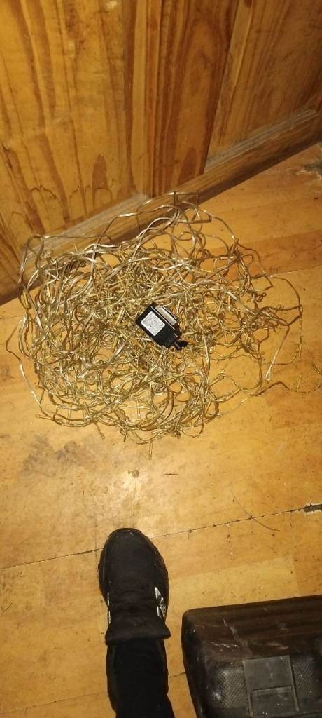 Christmas lights in white 