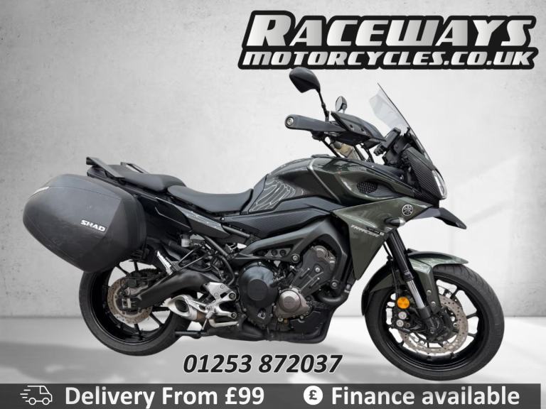 YAMAHA TRACER 900 2018 68 REG 15,428 MILES GREEN USED MOTORCYCLE 847CC