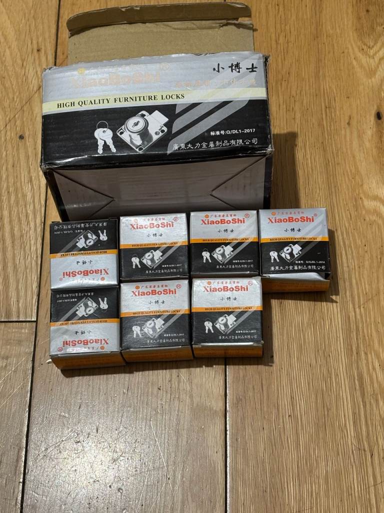 Job Lot 7x Cabinet Drawer Locks With Keys – Furniture Cupboard Locks – DIY Hardware