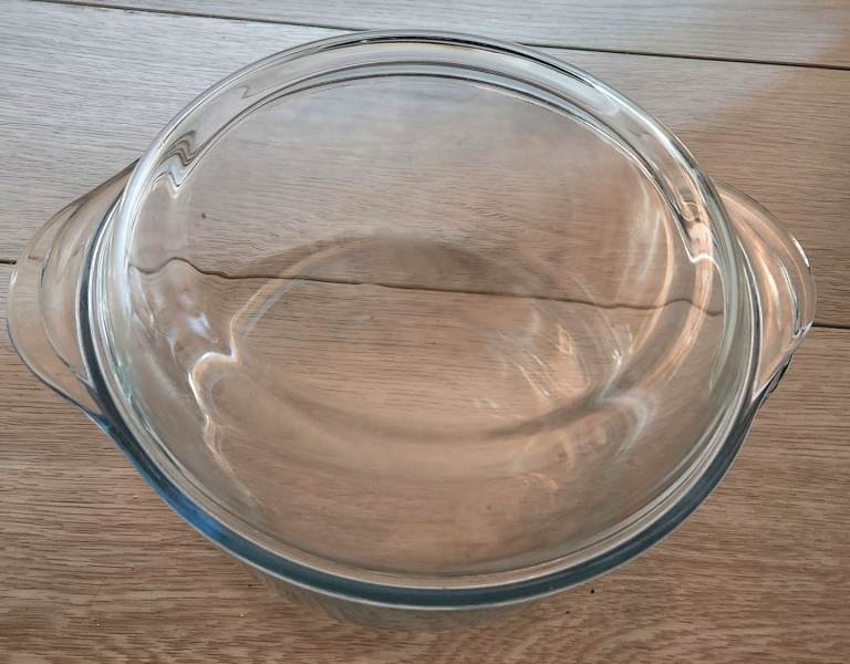Ovenware glass roasting & baking bowl glassware oven dish lidded