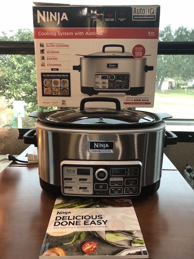 Ninja Cooking System with Auto-iQ – Silver, Good Condition