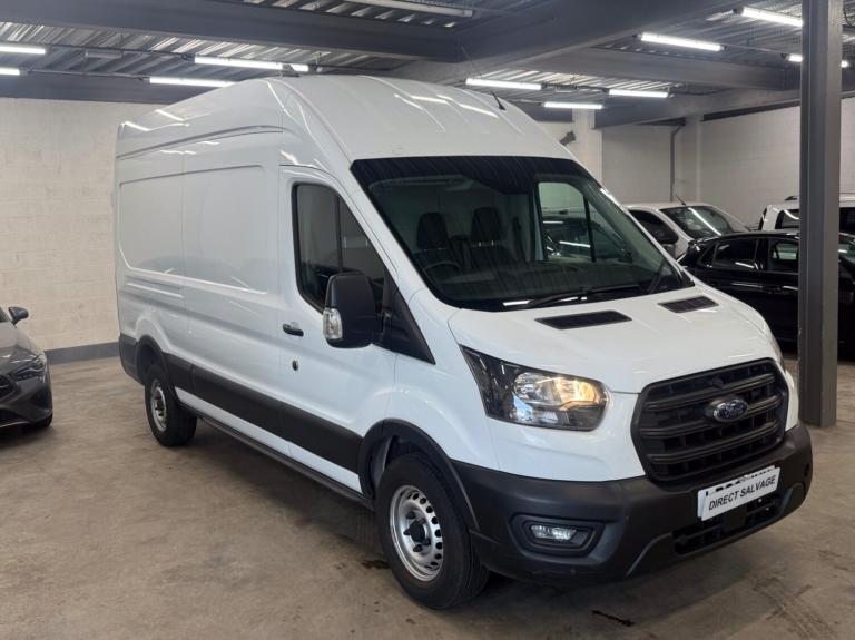 2023 Ford Transit 23 REG Transit 350 2.0 EcoBlue 130 L2H3 Panel Van No Vat salvage damaged High V...