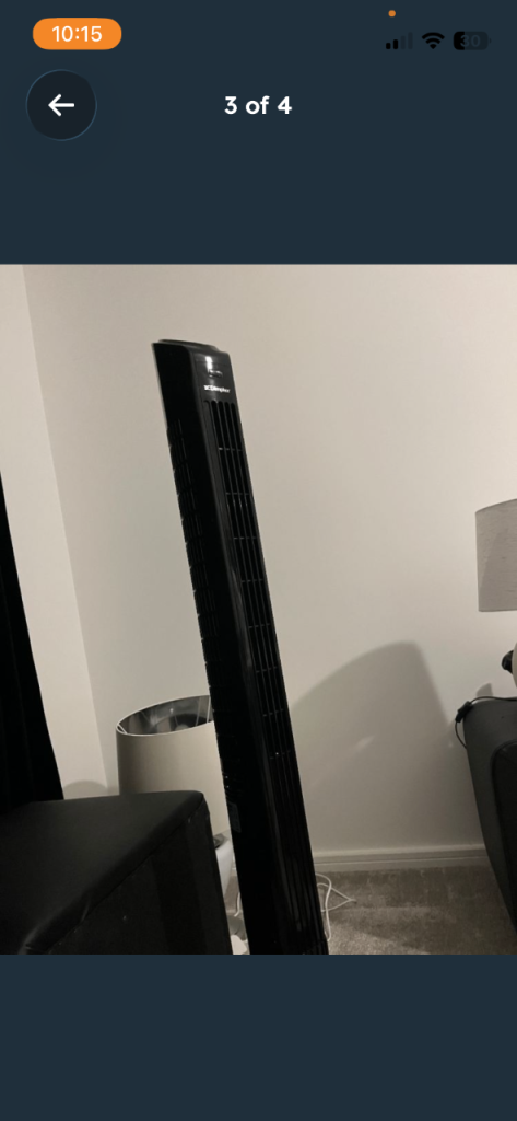 Dimplex fan, perfect condition, barely used