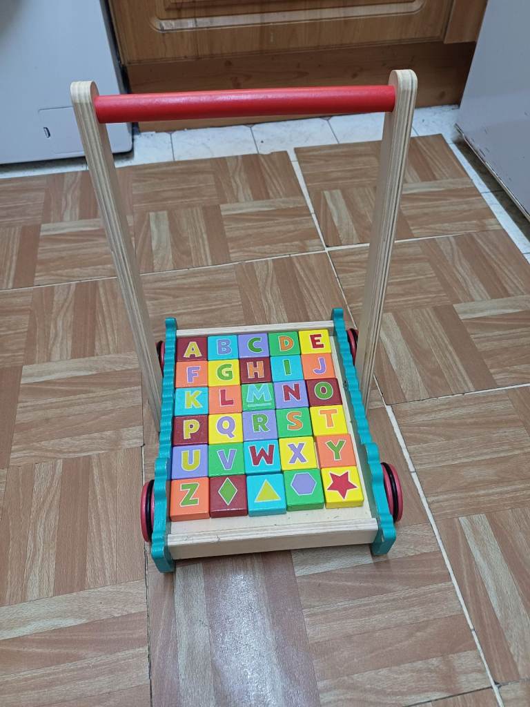Wooden Alphabet Trolley