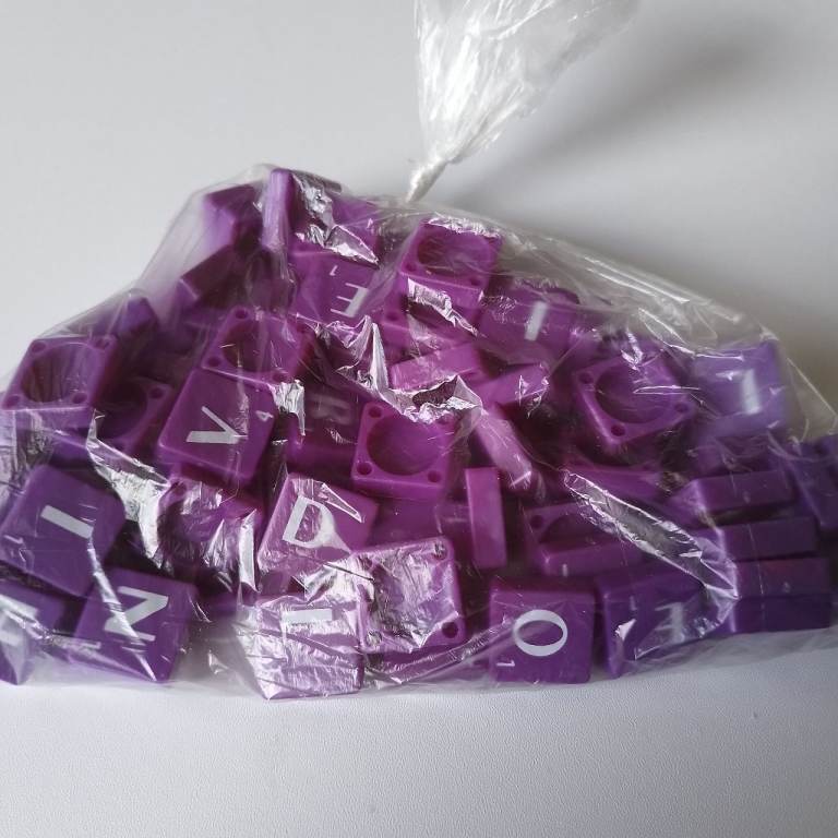 Bags of Plastic Alphabet/Number Tiles – New