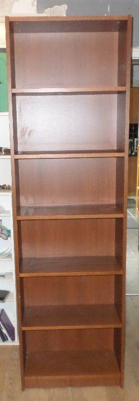DARK WOOD SHELF UNIT IN GOOD CONDITION