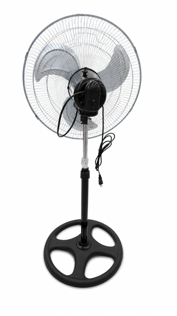 KE TAO Whole House Air Circulator Pedestal Fan - Silver/Black