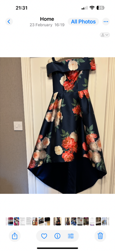 Chi Chi Dip Hem Size 6 special occasion dress - perfect for wedding, prom or races