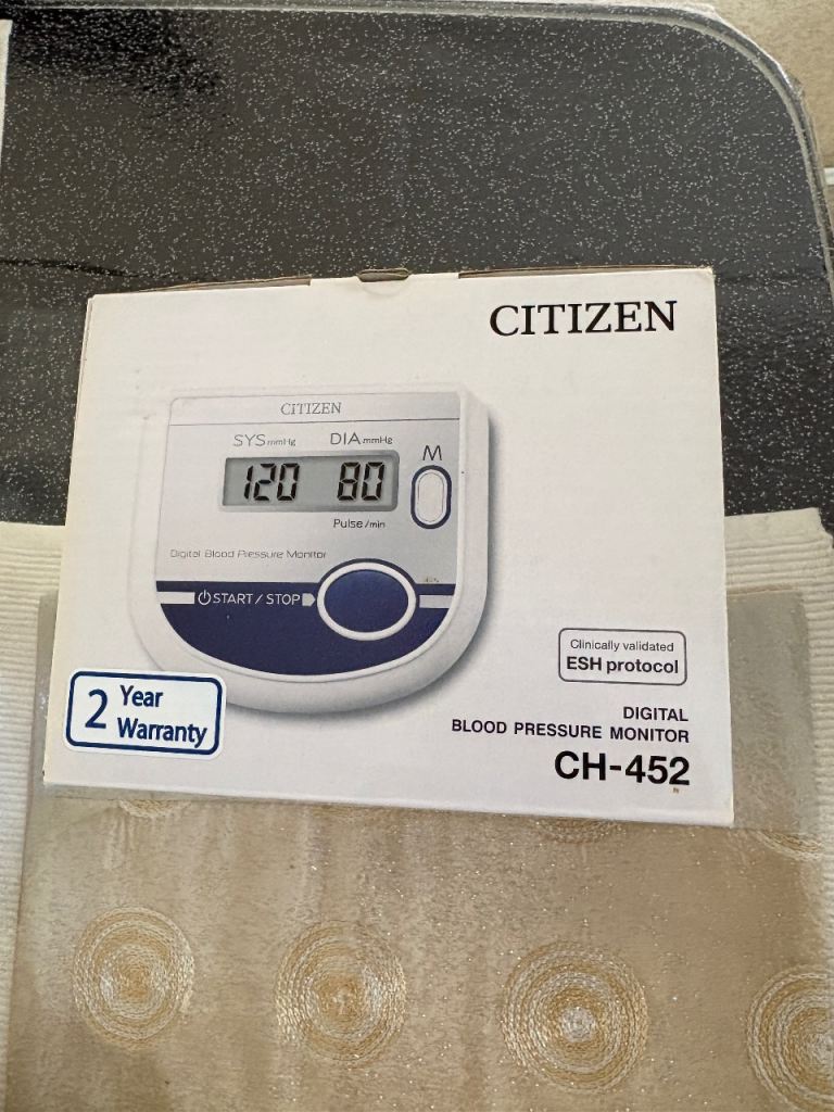 Citizens blood pressure monitor, good condition, Bargain price, cash only 