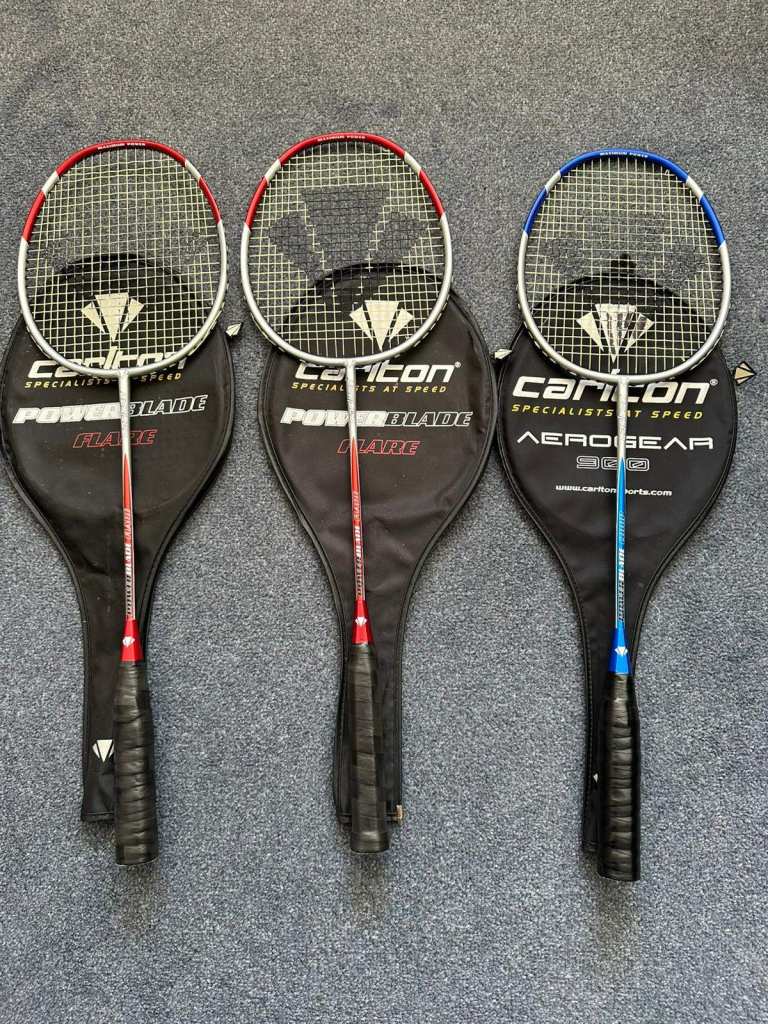 Carlton Powerblade Flare & Comp Badminton Rackets 🏸 – £20 Each + Covers