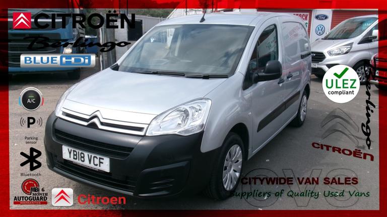 2018 Citroen Berlingo 1.6 BlueHDi 625Kg Enterprise 75ps NO VAT PANEL VAN Diesel Manual