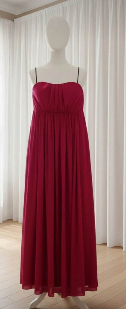 Magenta Bridesmaid Gown/Wedding dress/ Party Gown/ Prom dress