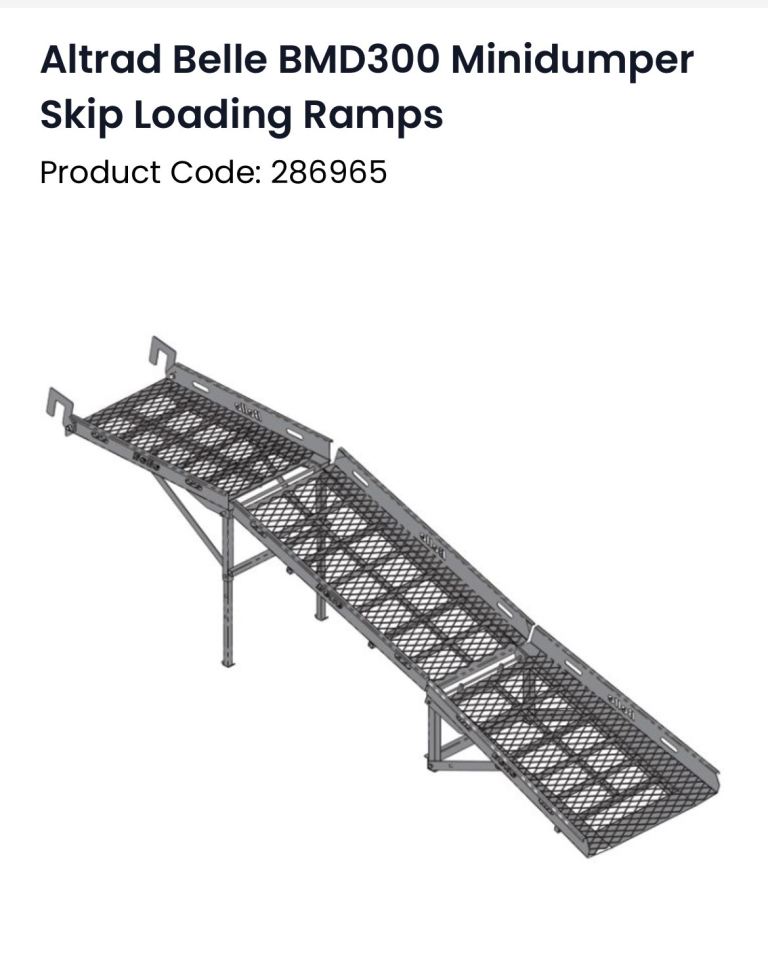Belle BMD300 Skip Loading Ramps | in Elgin, Moray | Gumtree
