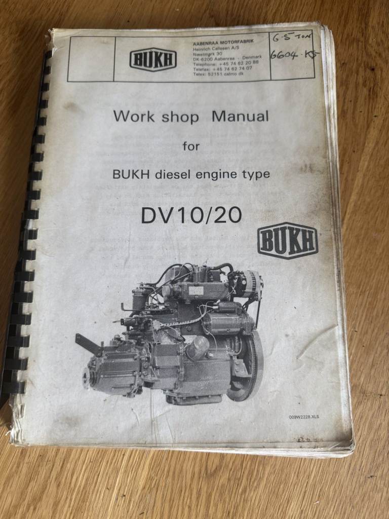 BUKH DV10/20 Diesel Engine Workshop Manual – Fair Condition