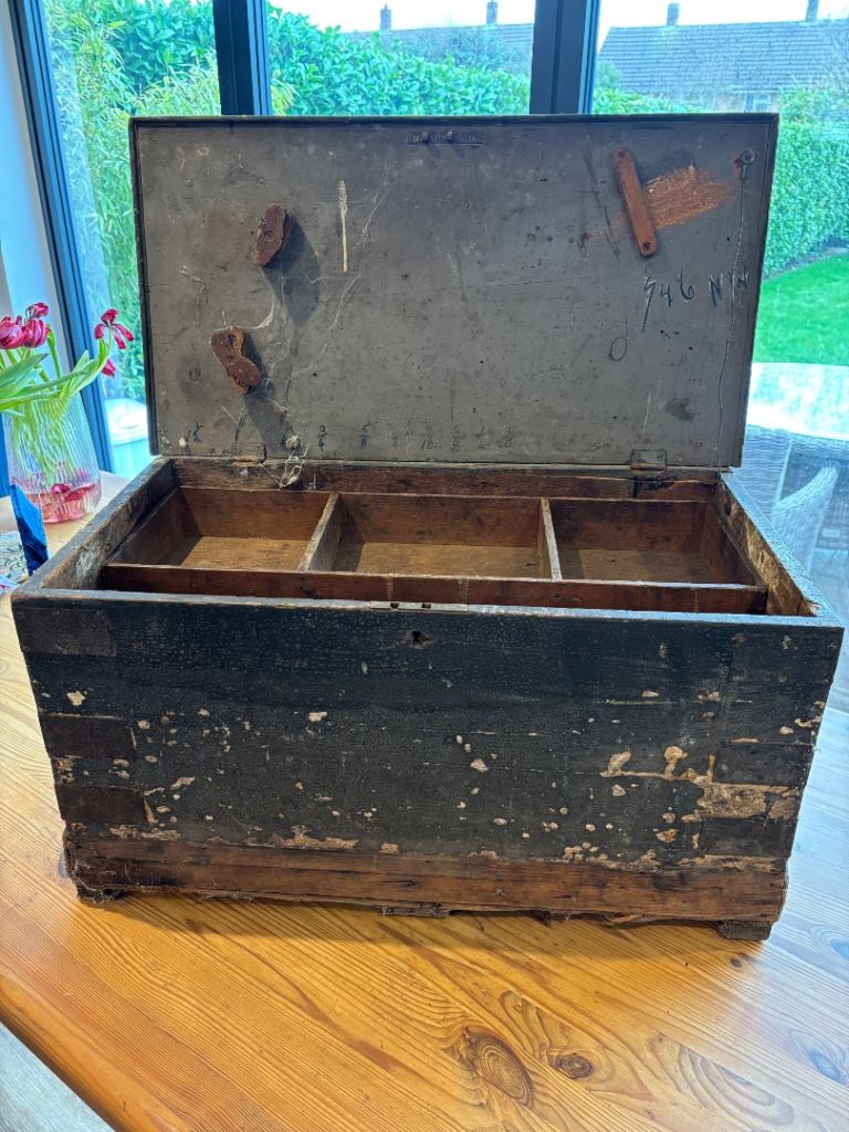 Antique carpenters tool box