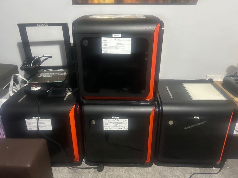 7 x UPBox Plus 3D Printers – Power On – Spares or Repair – Collection Only