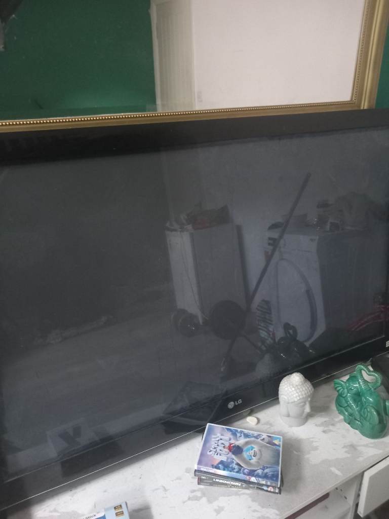 50 inch tv and brand new google stick and fridge like new