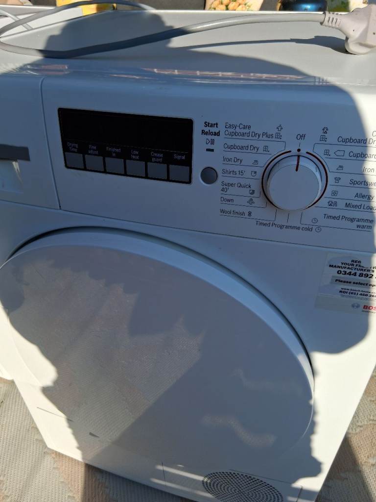 Bosch condenser dryer 9kg 