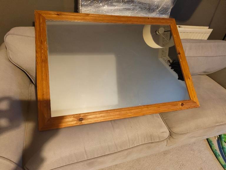 Mirror, wooden frame