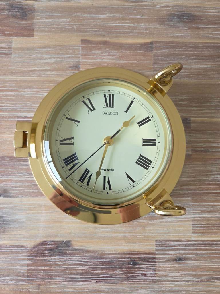 Solid Brass Porthole clock