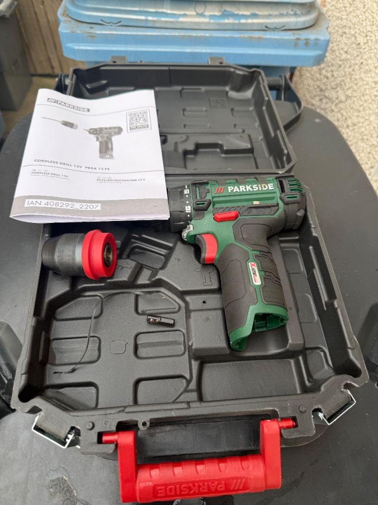 Parkside drill driver complete new 