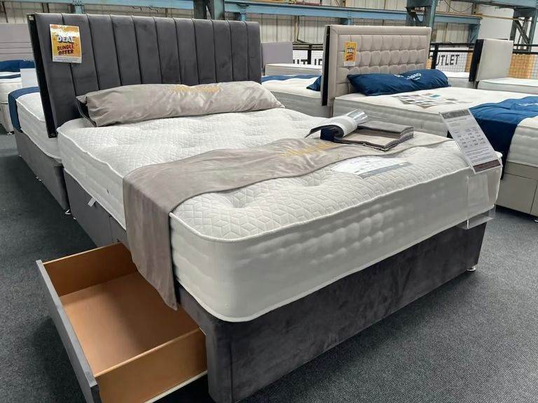 Premium 4FT6 Double Divan Bed with Mattress – Best Price