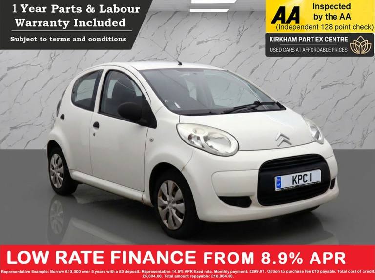 2012 Citroen C1 1.0i VTR Hatchback 5dr Petrol Manual Euro 5 (68 ps) MOT MARCH 2026 Hatchback Petr...
