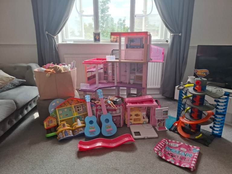 Toys mostly barbies dolls and accessories 