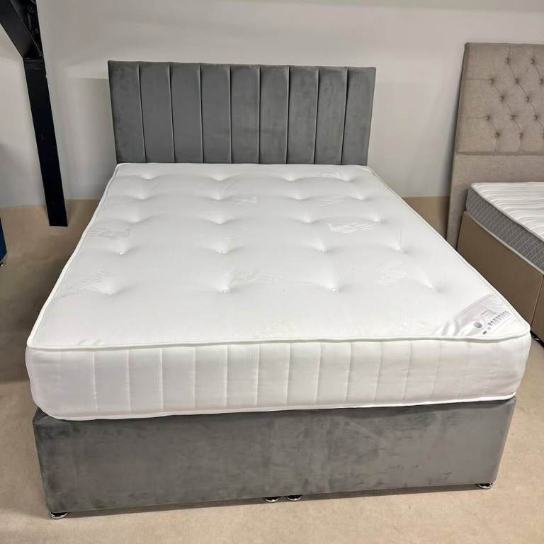HOT DEAL == Double Divan Bed Base With Mattress | Same Day Delivery ::