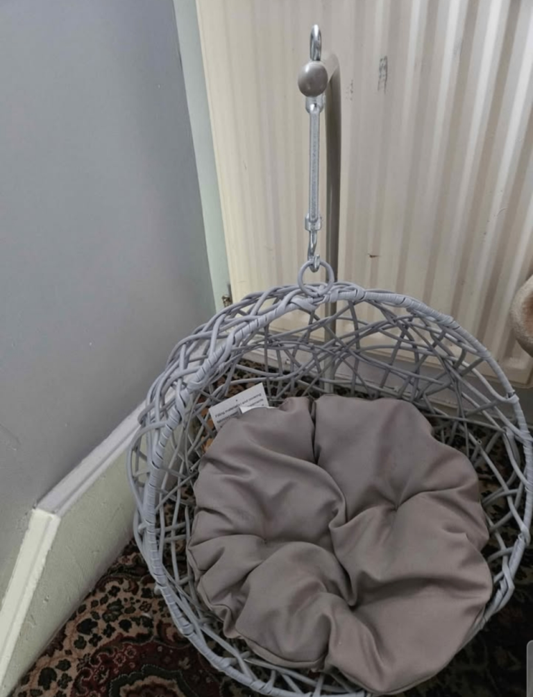 Cat Hanging Chair Bed Grey