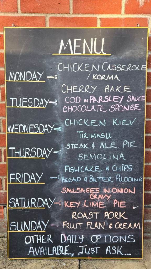 Vintage Retre Extra Large Menu Blackboard Chalk Board