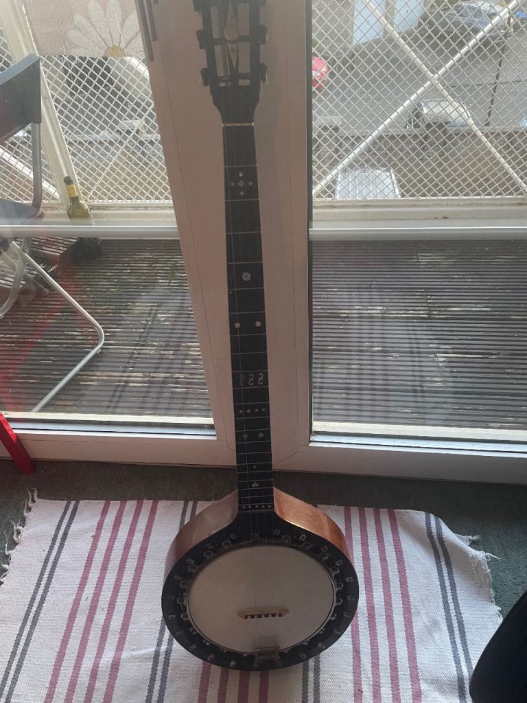 image for Beautiful Antique Banjo with Case