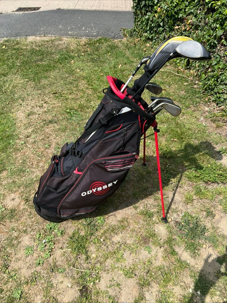 Men’s Golf Clubs Cobra Fly Xl Golf Set Woods Irons Putter Callaway Stand Bag 