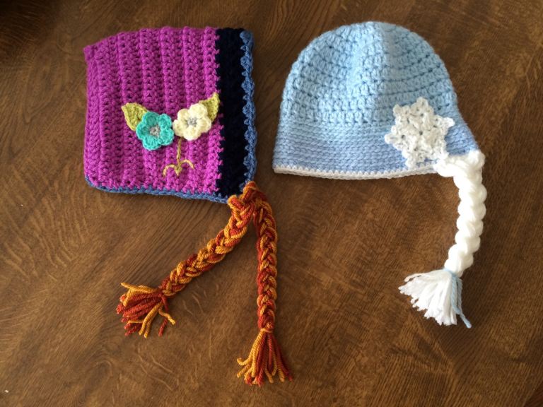 Crocheted baby/child hats 