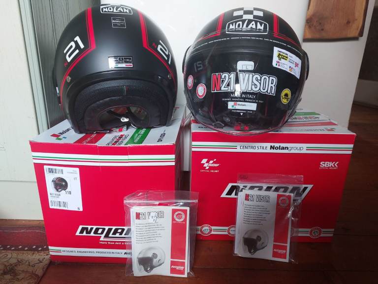 Nolan N21 with Visor Amarcord Helmets Large and Small