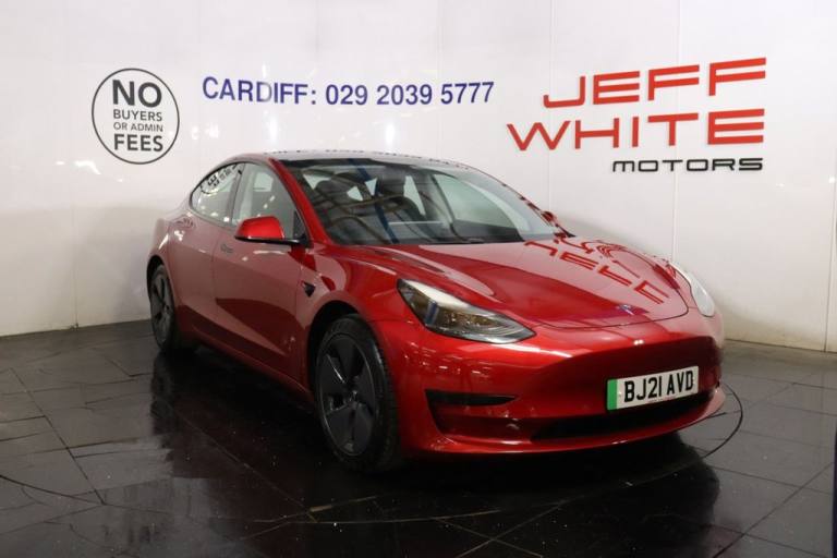 2021 Tesla Model 3 Standard Range Plus 4dr Auto RWD (PAN ROOF, FULL LEATHER) Saloon ELECTRIC Auto...