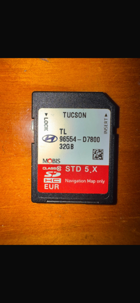 Hyundai Tuscan 2019 onwards SD sat navigation