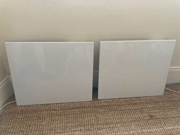 OPEN TO OFFERS Two 1KW MYLEK Slimline Wall Mounted Electric Panel Heaters