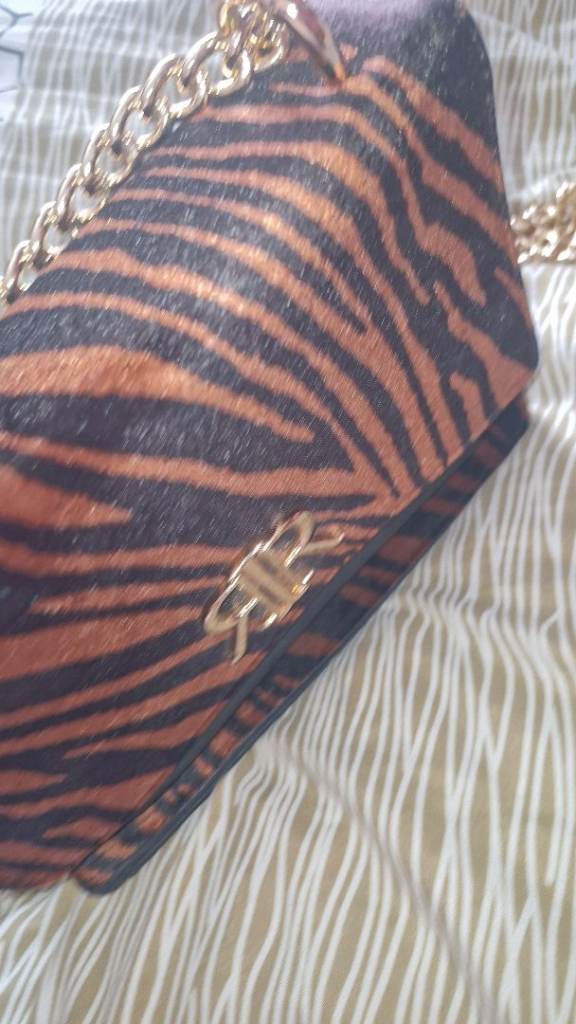 River Island Tiger Print Shoulder Bag - Good Condition